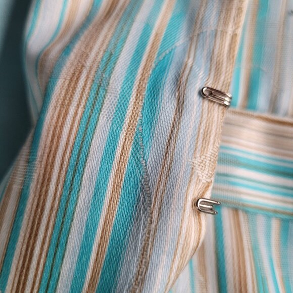 Draper's and Damon's Tiffany Blue & White Blazer, Size 14P - Picture 11 of 11